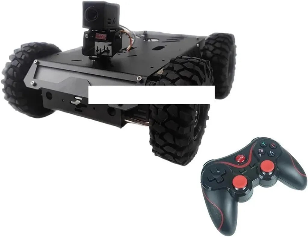 Kit Auto Robot 4WD Wifi Controllo App 4G con Video Smart e Evitamento Ostacoli per Fuoristrada
