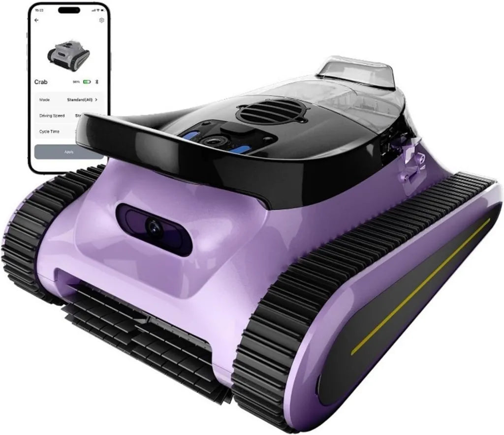 Pulitore Piscina Senza Fili con Motore Brushless, Arrampicata e Navigazione Avanzata