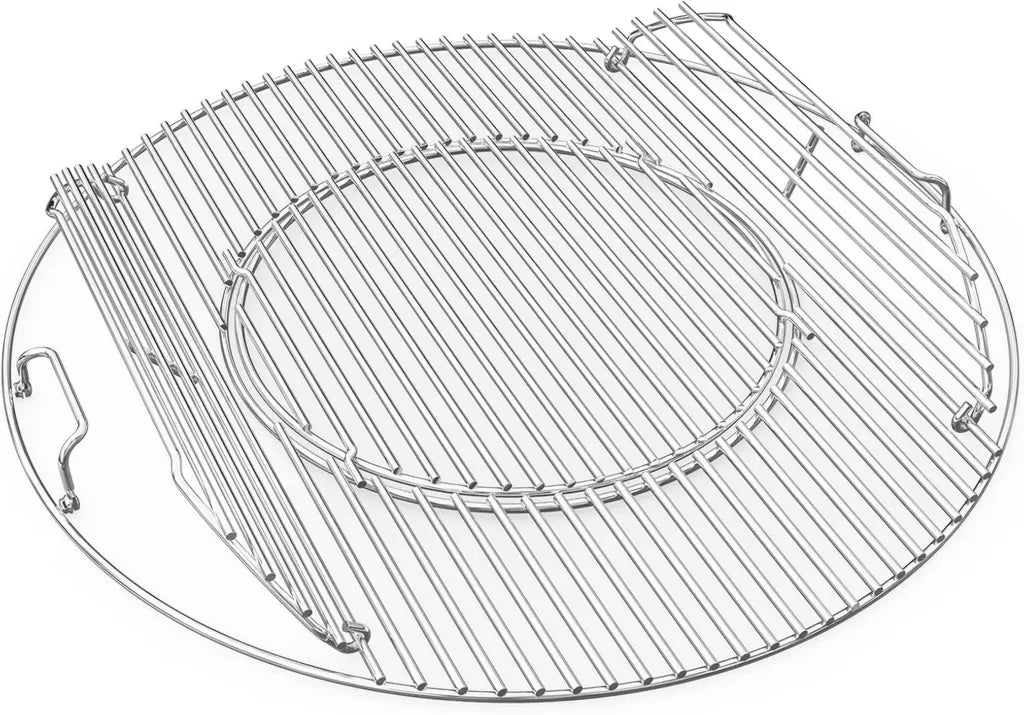 Graticola Acciaio Inox 54,5 cm con Manico Staccabile per BBQ Weber