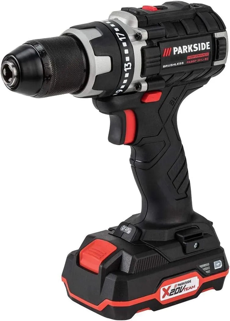 Trapano avvitatore e trapano elettrico, X20V, PARKSIDE, a batteria, motore brushless