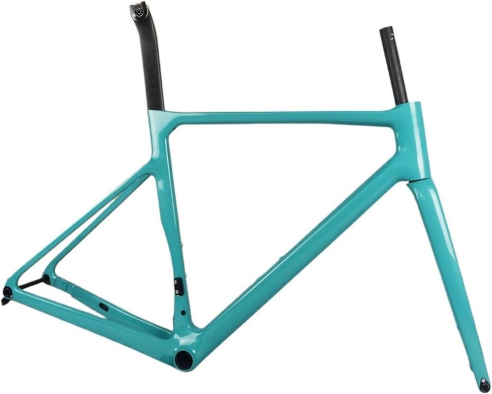Telaio in Fibra di Carbonio per Bicicletta da Ciclocross con Passaggio Cavi Interno - Disco e Strada