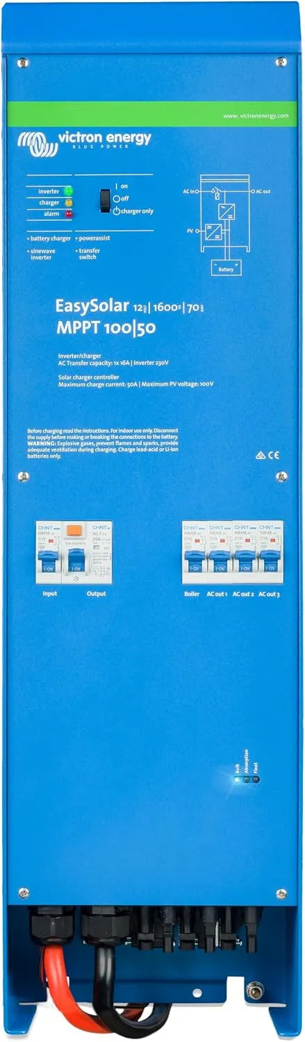 Victron Energy Regolatore di carica solare e regolatore MPPT, 230V, alimentazione solare, con regolatore MPPT, 100V, 1600VA