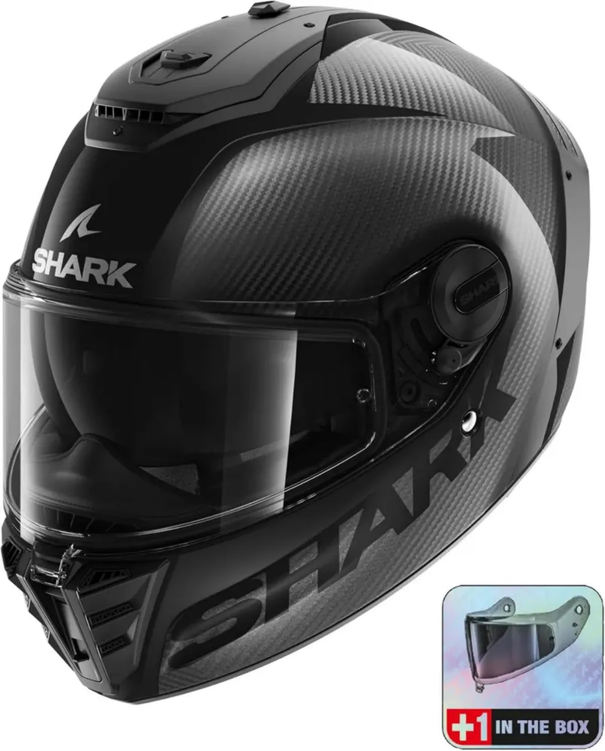 SHARK Casco Integrale Spartan RS Carbon con Visiera Extra Fumè