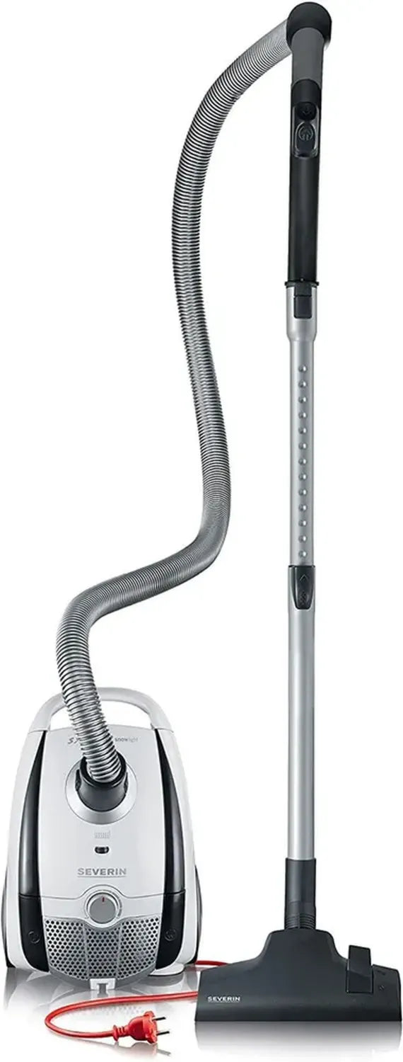 Severin Aspirapolvere con Sacco, Classe Energetica A, Grigio/Bianco