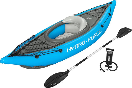 Kayak Gonfiabile Hydro-Force Cove Champion per 1 Persona con Accessori