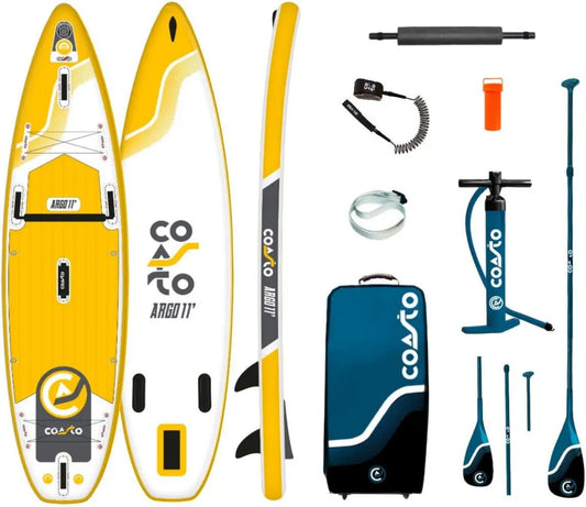 COASTO Argo 11.0 Tavola Gonfiabile per Stand Up Paddle Surf con Pinna, 335x84cm