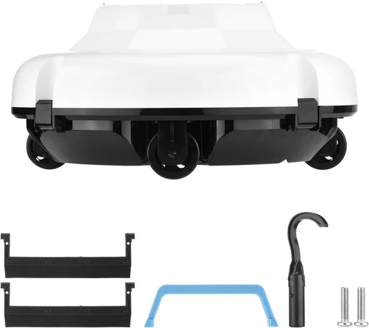 Robot Pulitore per Piscine con Corda, Autonomia di 120 Minuti, Doppi Motori, Ideale per 50 Mq, IPX8