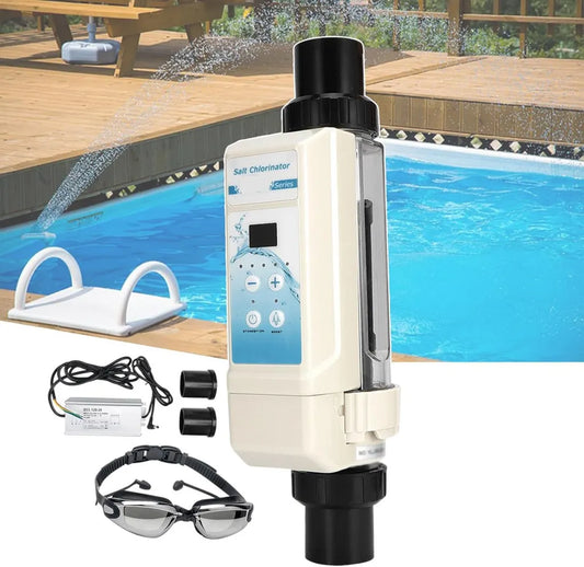 Sistema di Clorazione Salina a LED con Pulizia Automatica per Piscine, 8g/h - 20g/h