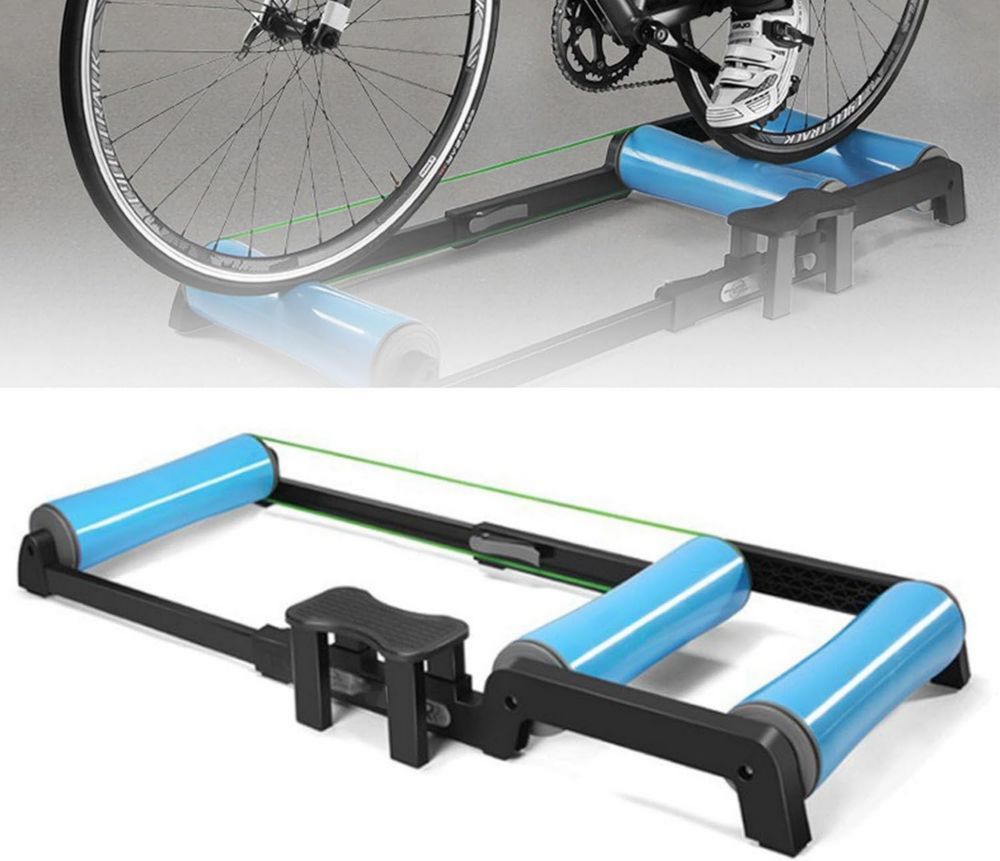 Rulli pieghevoli indoor per allenamento biciclette, supporto regolabile professionale per MTB e bici da strada