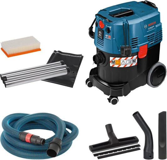 Aspiratore Industriale Bosch Professional Gas 35 M AFC, 1200W, 35L, Tubo 5M