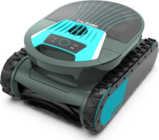 Robot Piscina Pleco Pro Senza Fili, Pulizia Completa con App Intelligente, Autonomia 210 Min per Piscine fino a 200㎡