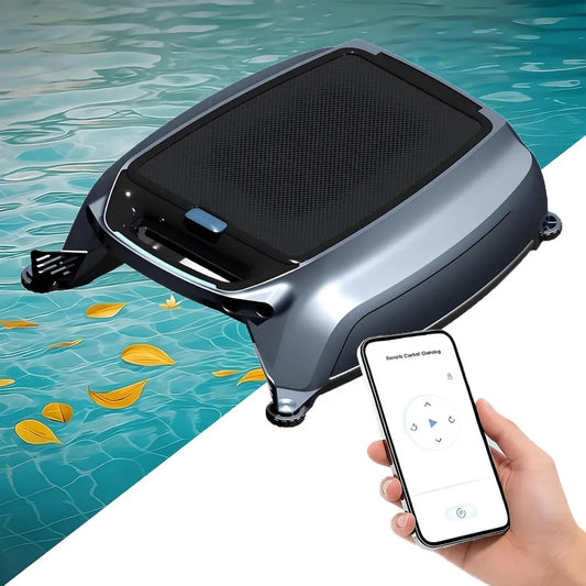 Skimmer per Piscina Solare con Controllo App, Pulizia Continua e Tracciamento Automatico
