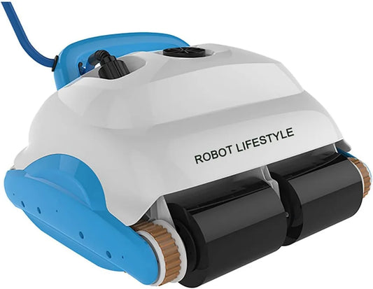 Aspiratore Robotico per Piscine con Autonomia Estesa e Intelligenza di Percorso