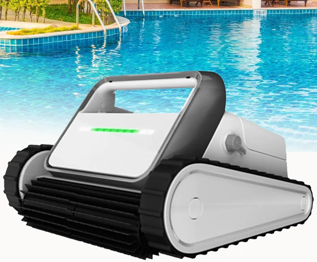 Aspirapolvere robot per piscine interrate, potente e senza fili, 150 minuti di autonomia, arrampicata a parete e navigazione intelligente