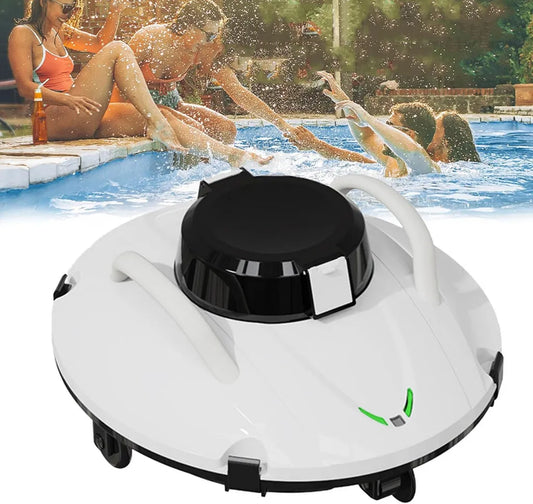 Robot Aspirapolvere per Piscina Intelligente con LED e Auto-parcheggio