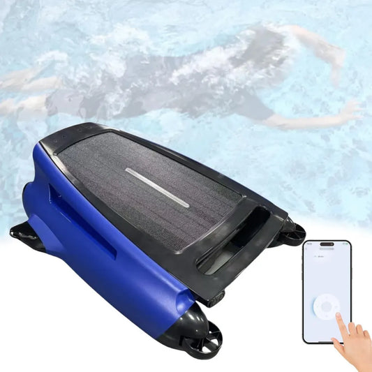 Robot pulitore per piscine solare con funzione ostacoli e controllo app