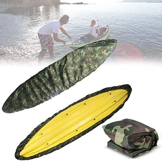 Telo Protettivo Impermeabile per Kayak con Protezione UV50+, Coulisse Elastico, Grigio, 3M