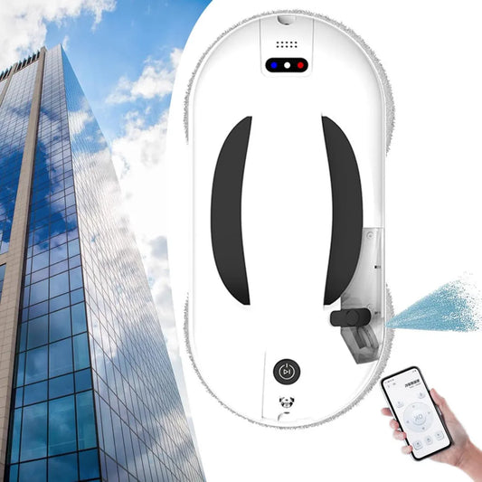 Robot pulitore per vetri con funzione spray automatica e controllo app
