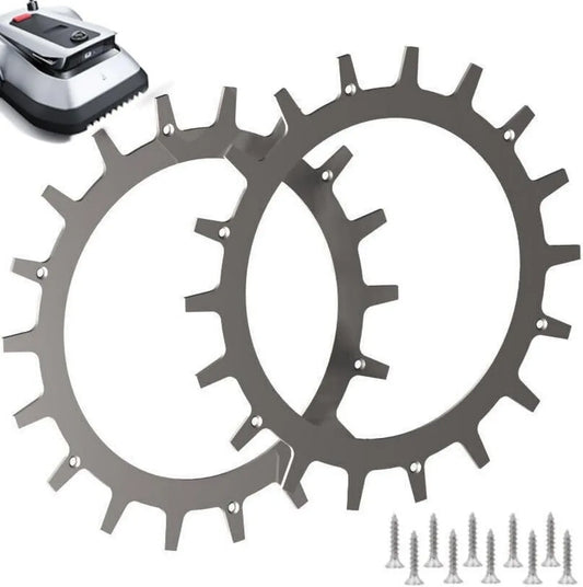 Set di Viti Antiscivolo per Ecovacs Goat - Acciaio Inossidabile - Compatibili con Robot Tosaerba - Diametro 235 mm