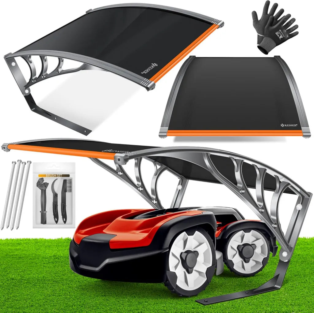 Riparo Resistente per Robot Tosaerba con Accessori 82x103x47 cm