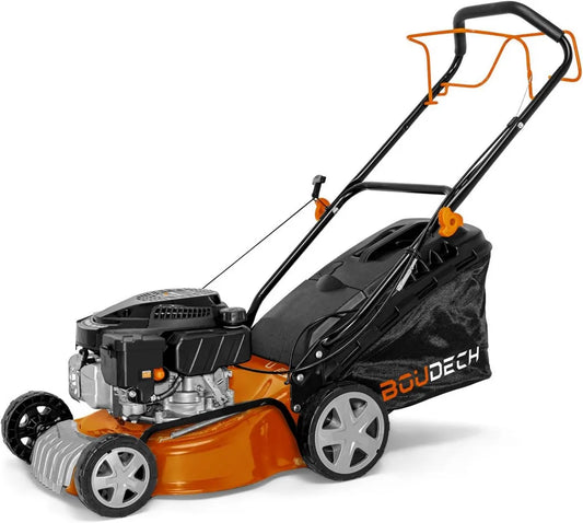 Rasaerba semovente 400mm, motore 145cc 3KW OHV 4 tempi, telaio metallico, funzione mulching
