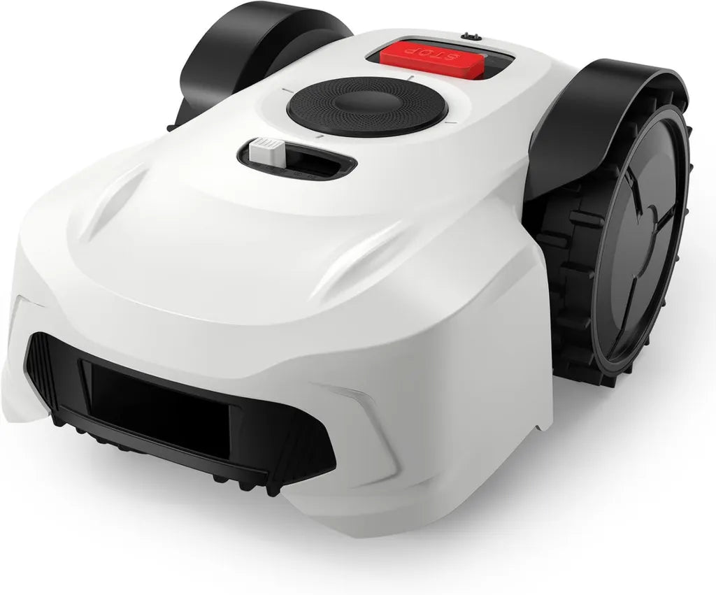 Robot rasaerba TINS senza filo perimetrale, ricarica automatica, gestione via app, RTK, per superfici fino a 1000 mq, antifurto, gestione multiarea