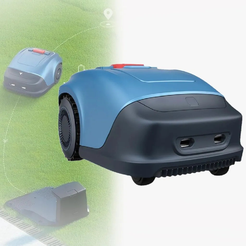 Robot rasaerba automatico con 18 cm di taglio per giardini piccoli e medi, gestione multizona