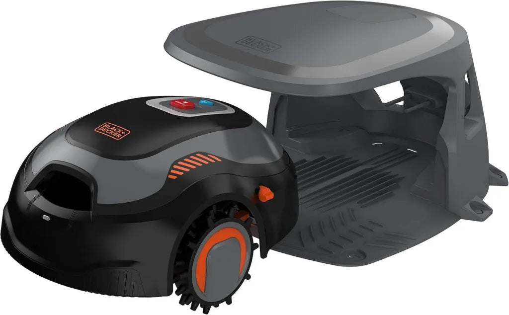 Robot Tagliaerba BLACK+DECKER 700 m², 12V 4.3Ah con Stazione di Ricarica
