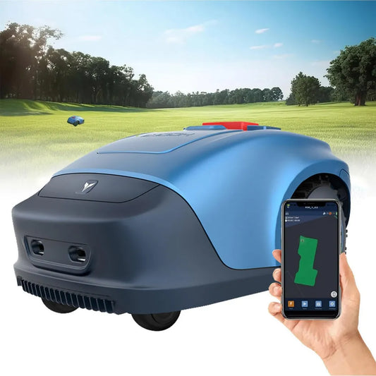 Rasaerba Robotico Smart per Giardini Fino a 1000 m², Altezza Taglio Regolabile 20-55 mm, Batteria Litio, Compatibile App Bluetooth