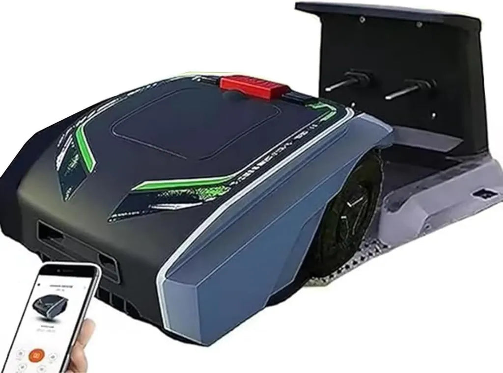 Tagliaerba robotico GPS silenzioso, controllo via app, ricarica automatica
