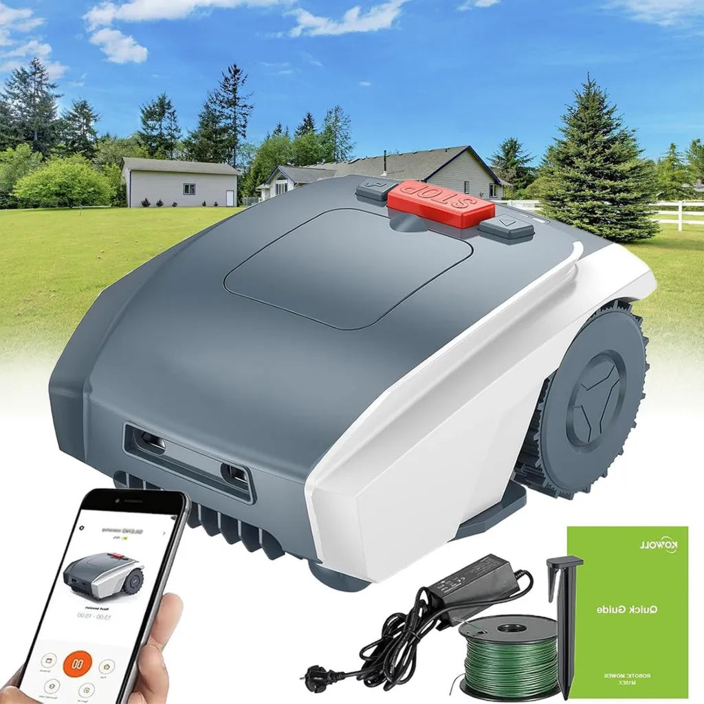 Robot tagliaerba automatico 20V 5.0Ah, controllo app, taglio intelligente fino a 1500㎡