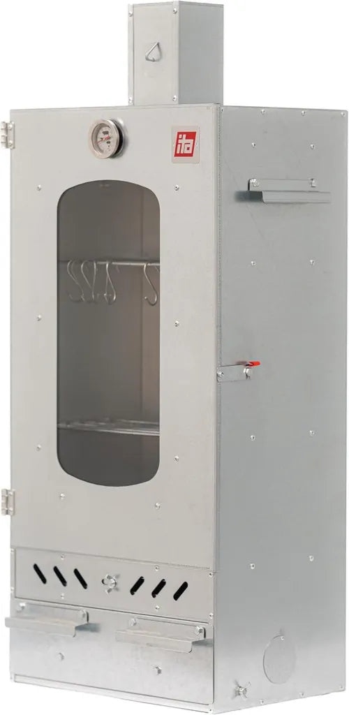 Affumicatore Premium con Ripiani Multipli e Finestra - Acciaio di Alta Qualità