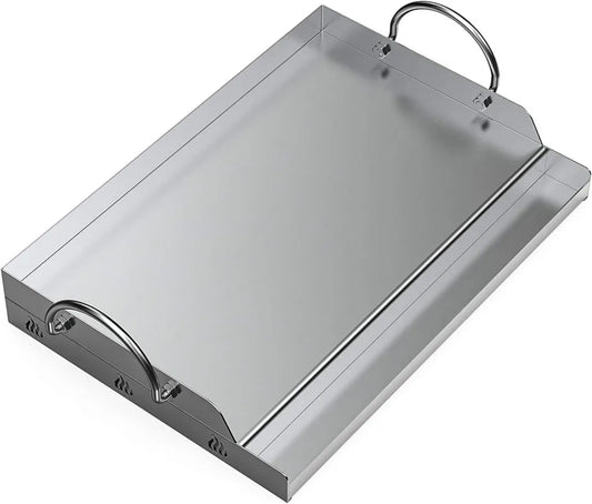Piastra Griglia Universale in Acciaio Inox per Barbecue 58,4x40,6 cm