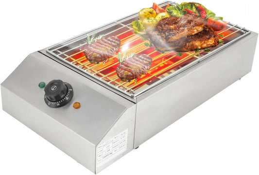 Barbecue Elettrico Portatile da Balcone con Temperatura Regolabile per Feste e Campeggio