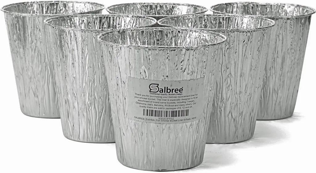 Salbree Rivestimento per Secchio del Grasso, Adatto per Varie Marche di Griglie, 5.75x5.75