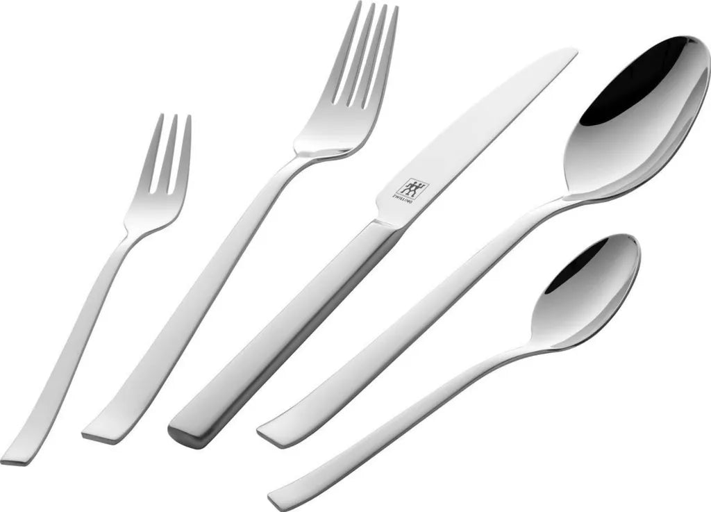 Set Posate ZWILLING Cult, 60 Pezzi per 12 Persone, Acciaio Inox 18/10, Lavabile in Lavastoviglie, Finitura Satinata