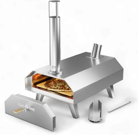 Forno per Pizza Portatile a Legna 30,5 cm per Esterni, Campeggio e Feste