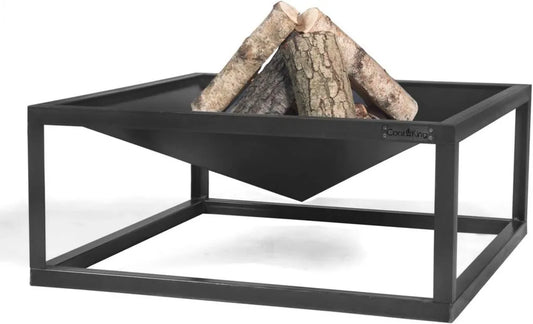 Braciere da Giardino in Acciaio 70 cm, Grill e Fonte di Calore