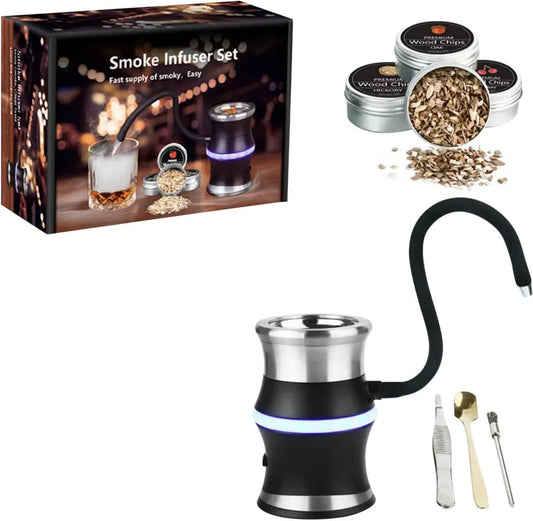 Affumicatore Portatile USB con LED per Cocktail e Alimenti