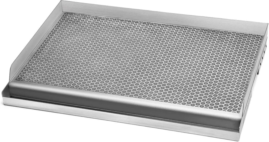 Griglia Antiaderente in Acciaio Inox con Vassoio Raccogligrasso, Ideale per Barbecue a Gas e Carbonella, 58.3x40x7.2 cm
