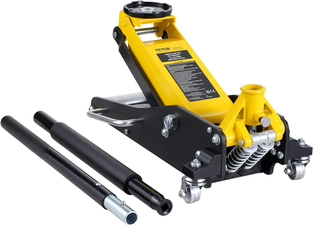 VEVOR Cric da Pavimento a Basso Profilo 2 T Cric da – in alluminio, 370 mm