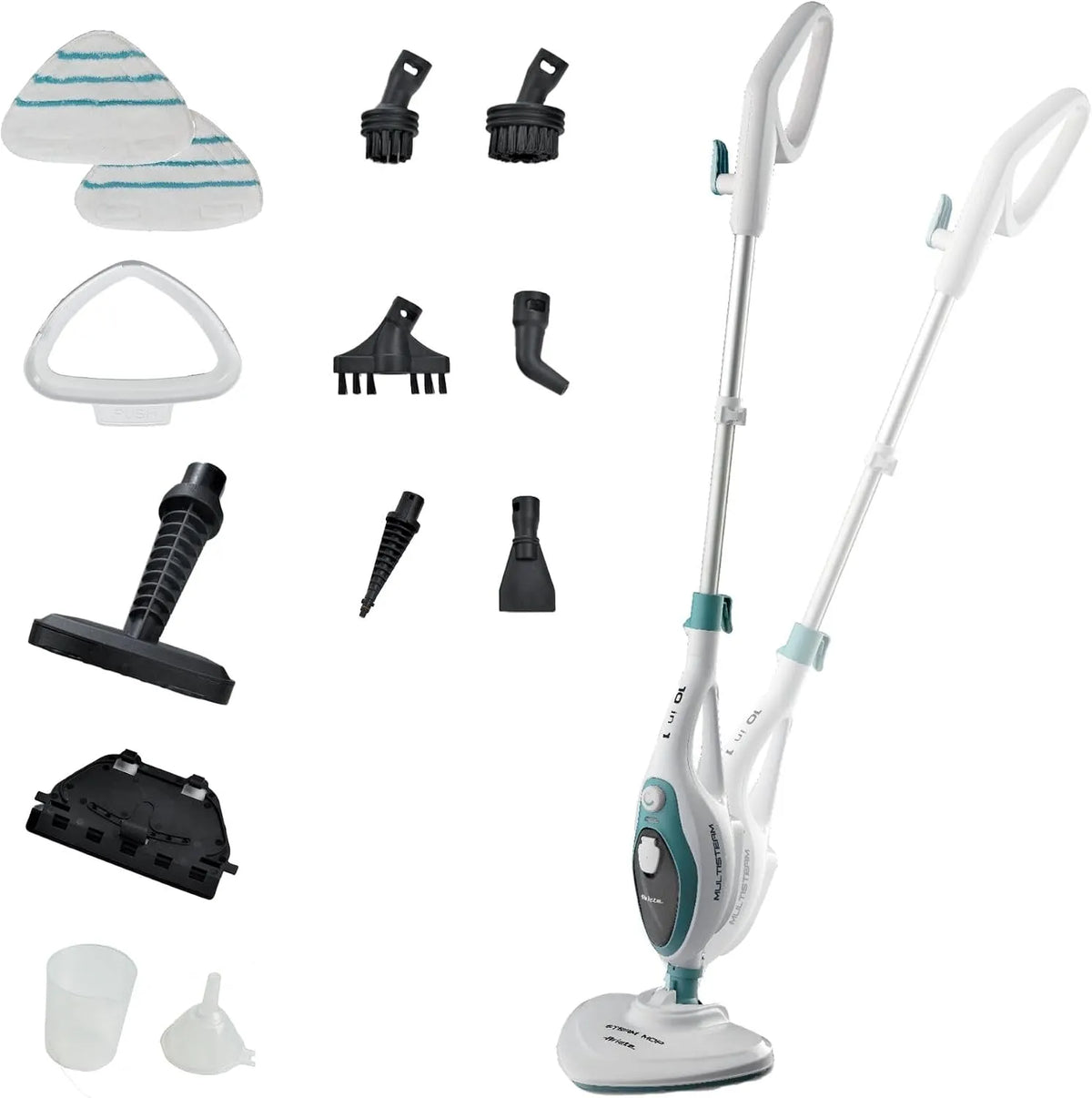 Ariete 4164 Steam Mop 10in1 – 350 L, 1500 W, per la manutenzione dell'auto, bianco