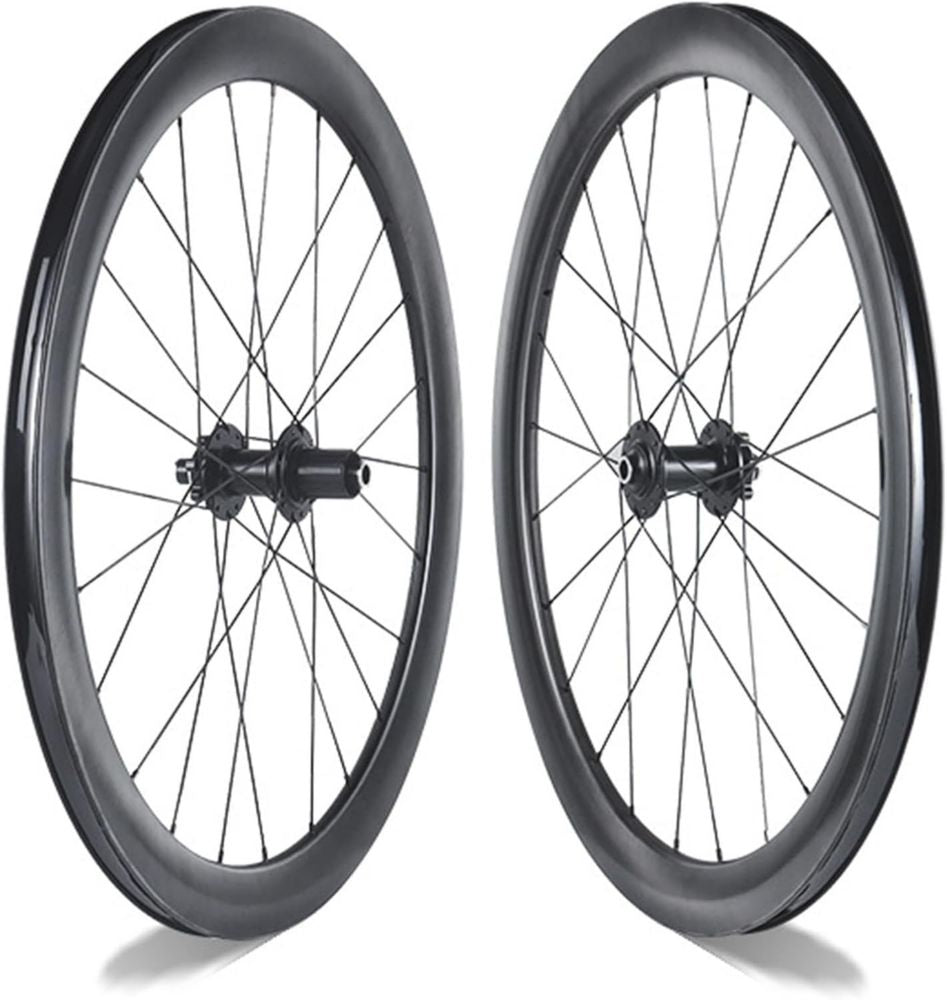 Ruote in Carbonio 700c per Bici da Corsa, Freno a Disco, 50 mm