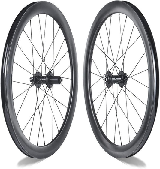 Ruote in Carbonio 700c per Bici da Corsa, Freno a Disco, 50 mm