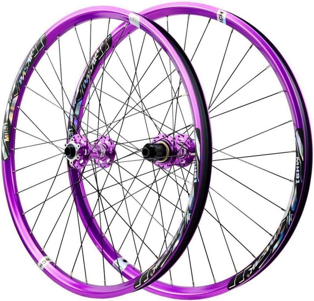 Ruote Bici Corsa 29 Pollici Freno a Disco, Cerchi Doppia Parete per 8-12 Velocità, Lega Ultraleggera