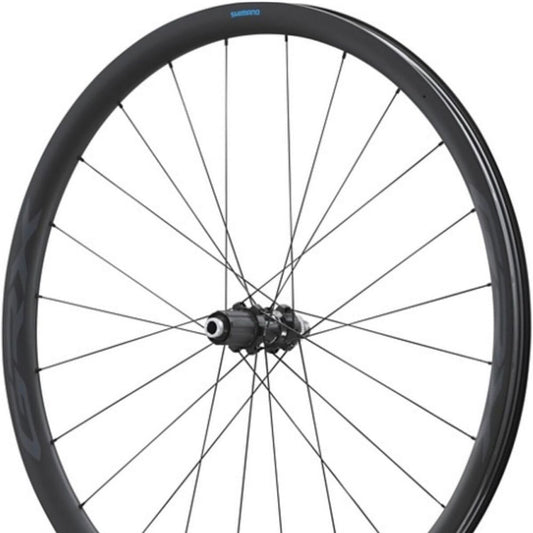 SHIMANO GRX WH-RX870 - Ruota anteriore in carbonio per ghiaia - Tubeless, colore nero