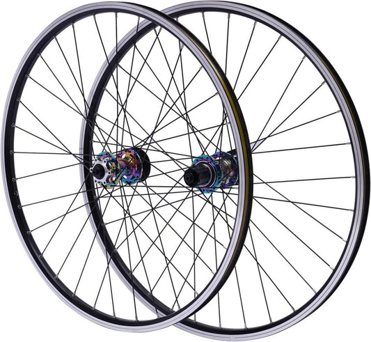 Coppia Ruote MTB 29 in Lega di Alluminio, Freno a Disco, Compatibili 7-12 Velocità, Capacità 200 kg