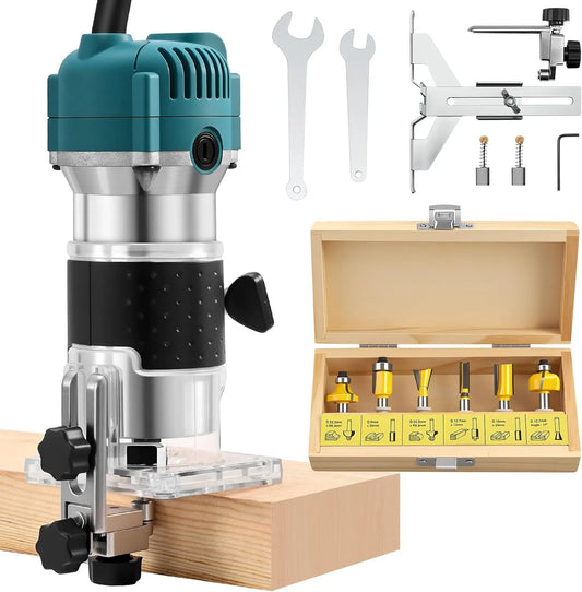 Fresatrice Verticale Legno 800W 30000tr/min: in legno, in alluminio, per la lavorazione del legno, verde