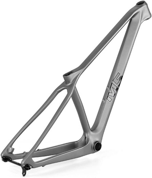 Telaio MTB in Carbonio 29er, Hardtail XC con Perno Passante, Grigio