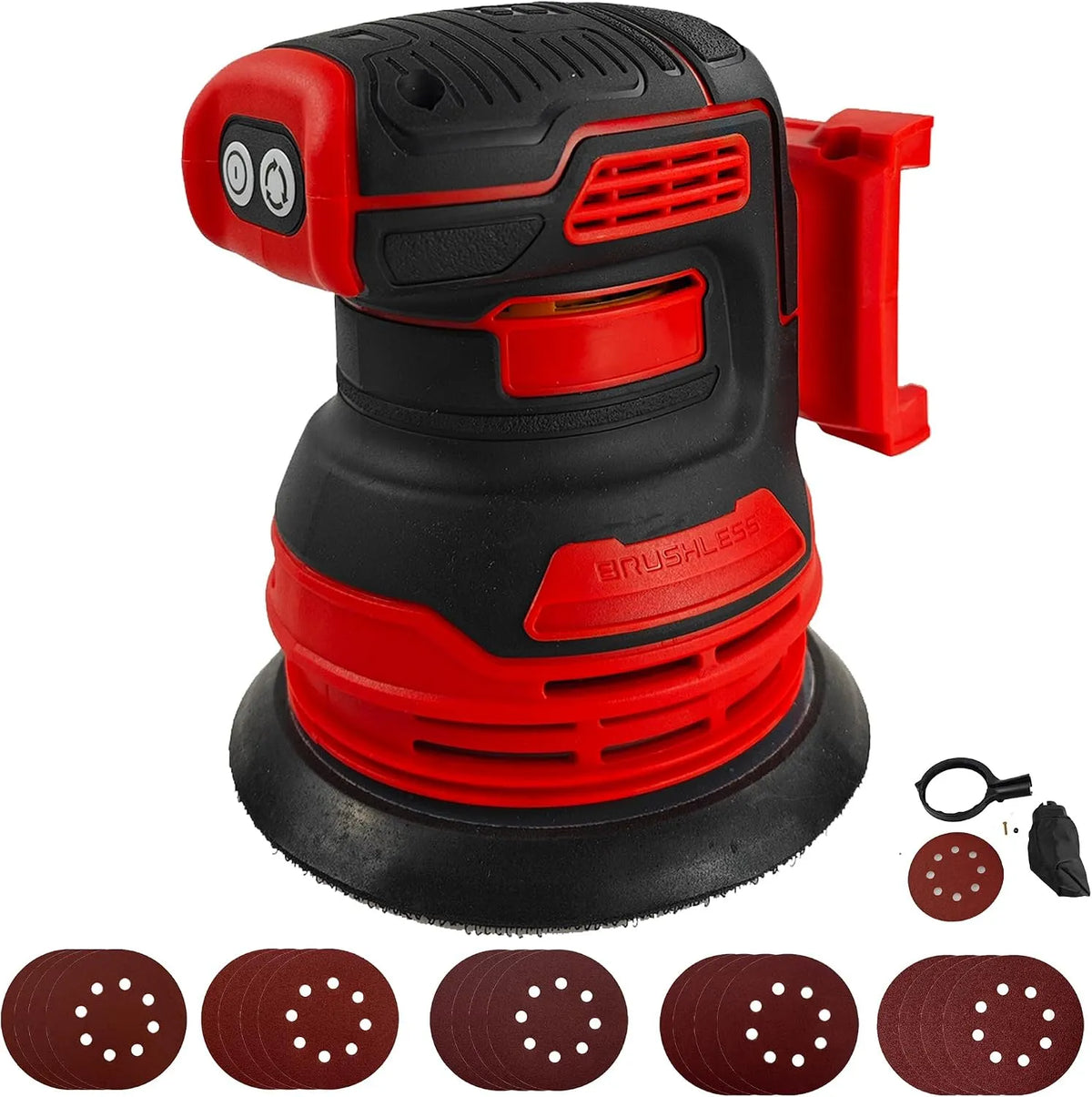 Milwaukee M18 Levigatrice elettrica, a batteria, motore brushless, 3 livelli, 125 mm, 18 V